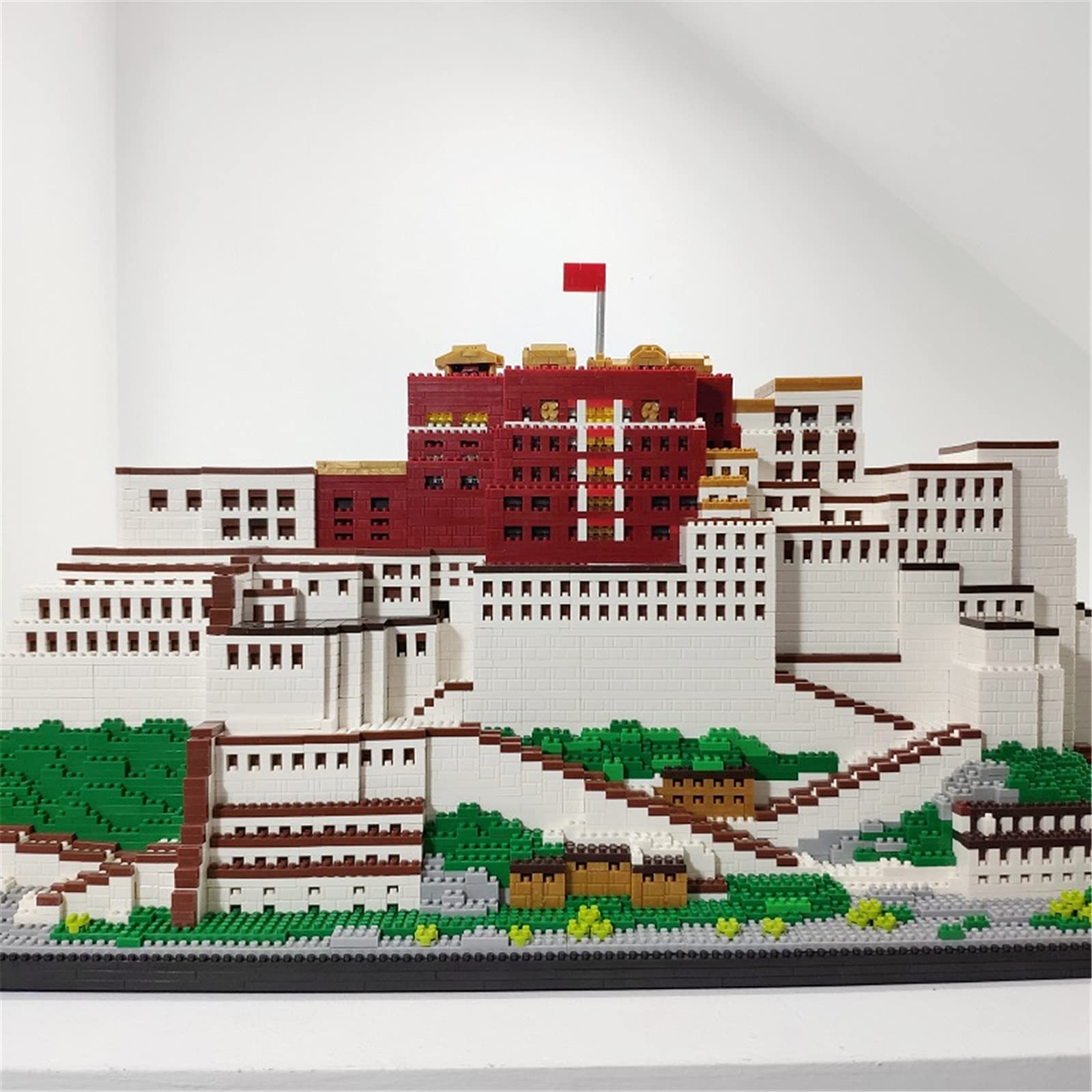10,000Pcs DIY Mini Diamond Blocks - Potala Palace Architecture Model Building Set, Creative Gift for Kids & Adults - Perfect for Home Decoration, Collectibles & Stress Relief