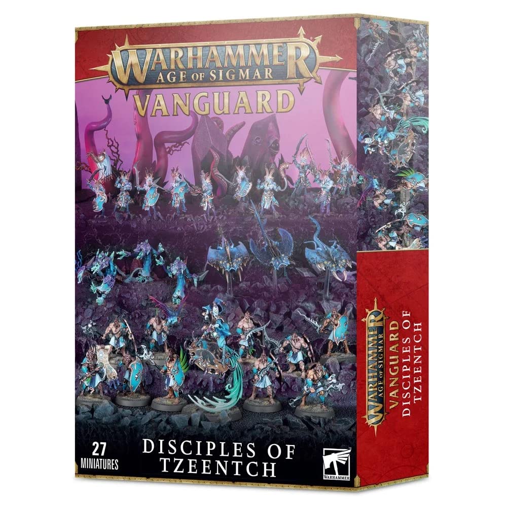 Warhammer Age of Sigmar Vanguard: Disciples of Tzeentch Tabletop Miniature Game Set - Chaos Army Expansion for Strategy Battle Games | Perfect for Collectors & Competitive Play