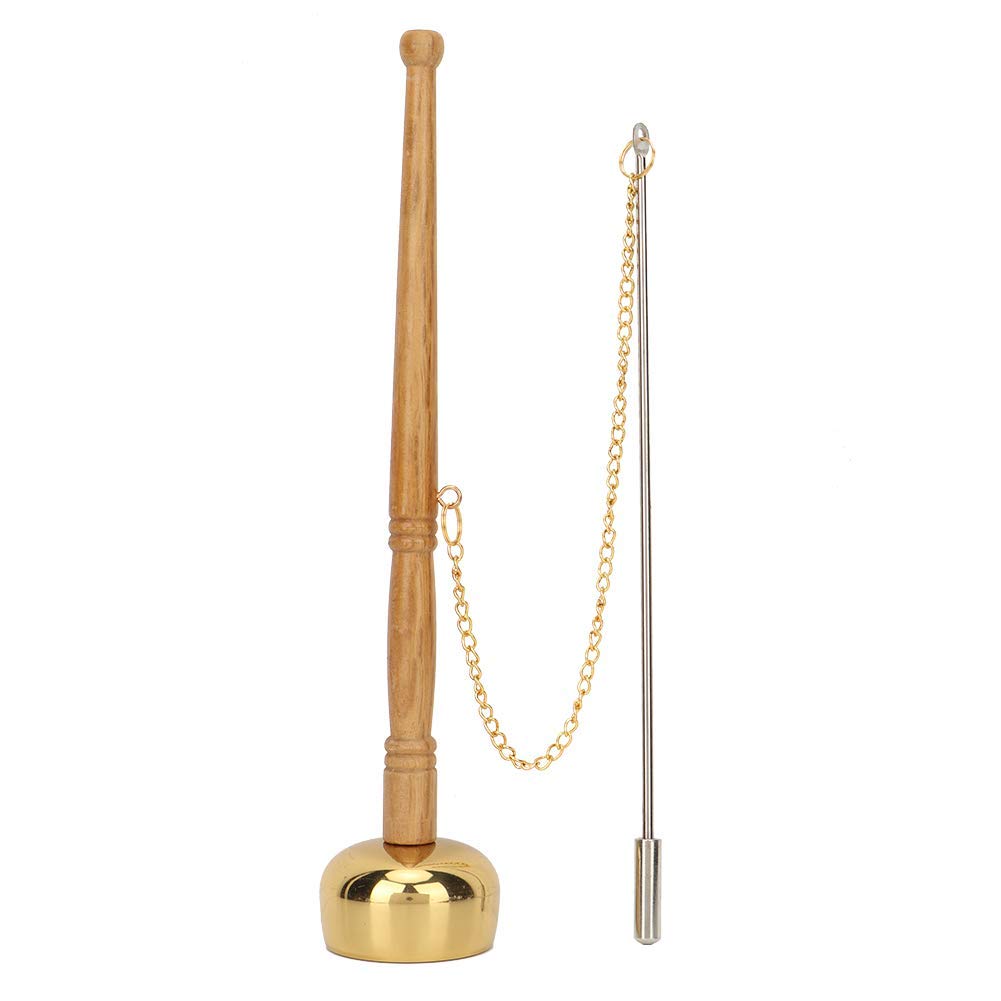 Nevup Buddhist Meditation Hand Bell - Solid Brass Ritual Bell for Prayer, Chanting & Meditation - Durable Buddhist Supplies for Home Altar, Temple & Spiritual Practice