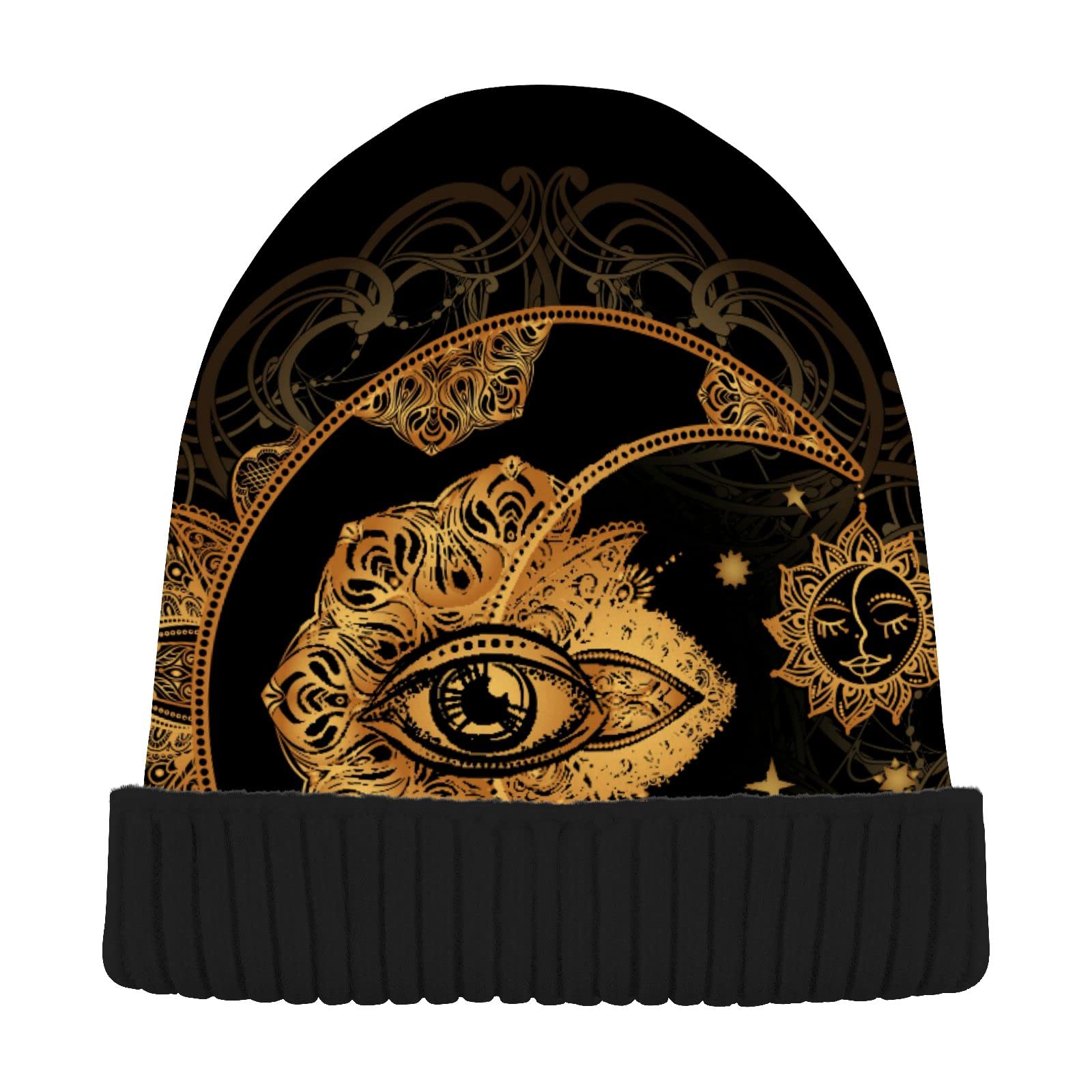 Unisex Beanie Knit Hats for Men & Women - Gothic Winter Skull Cap for Cold Weather, Outdoor Activities & Street Fashion