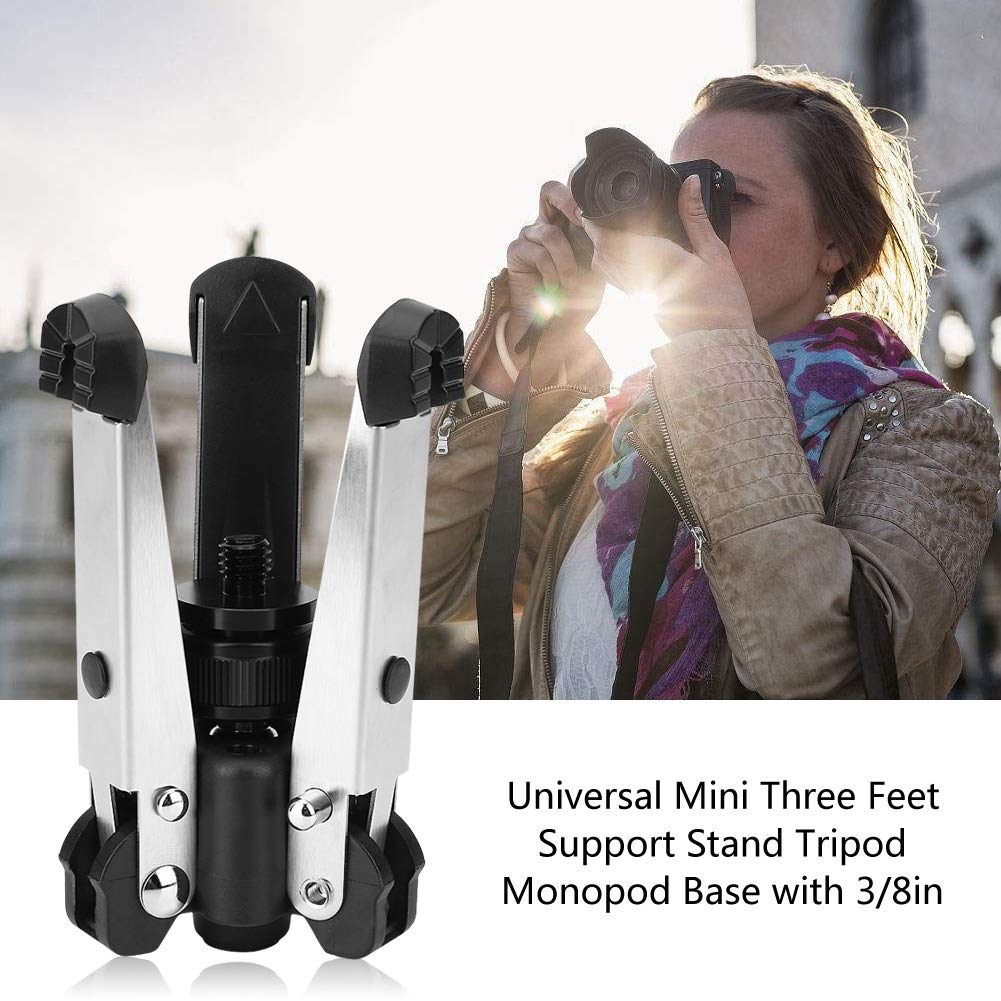 Portable Mini Tripod Stand with 3KG Load Capacity - Universal 3/8 Inch Screw for DSLR Cameras, Smartphones & Action Cameras - Perfect for Travel, Vlogging & Outdoor Photography