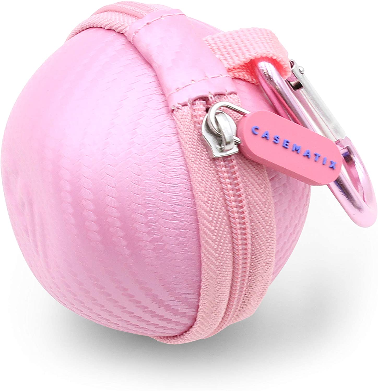 Casematix Pink Carry Case for Tamagotchi Pix Camera - Protective Case with Wrist Strap & Carabiner - Perfect for Virtual Pet Protection and On-the-Go Play