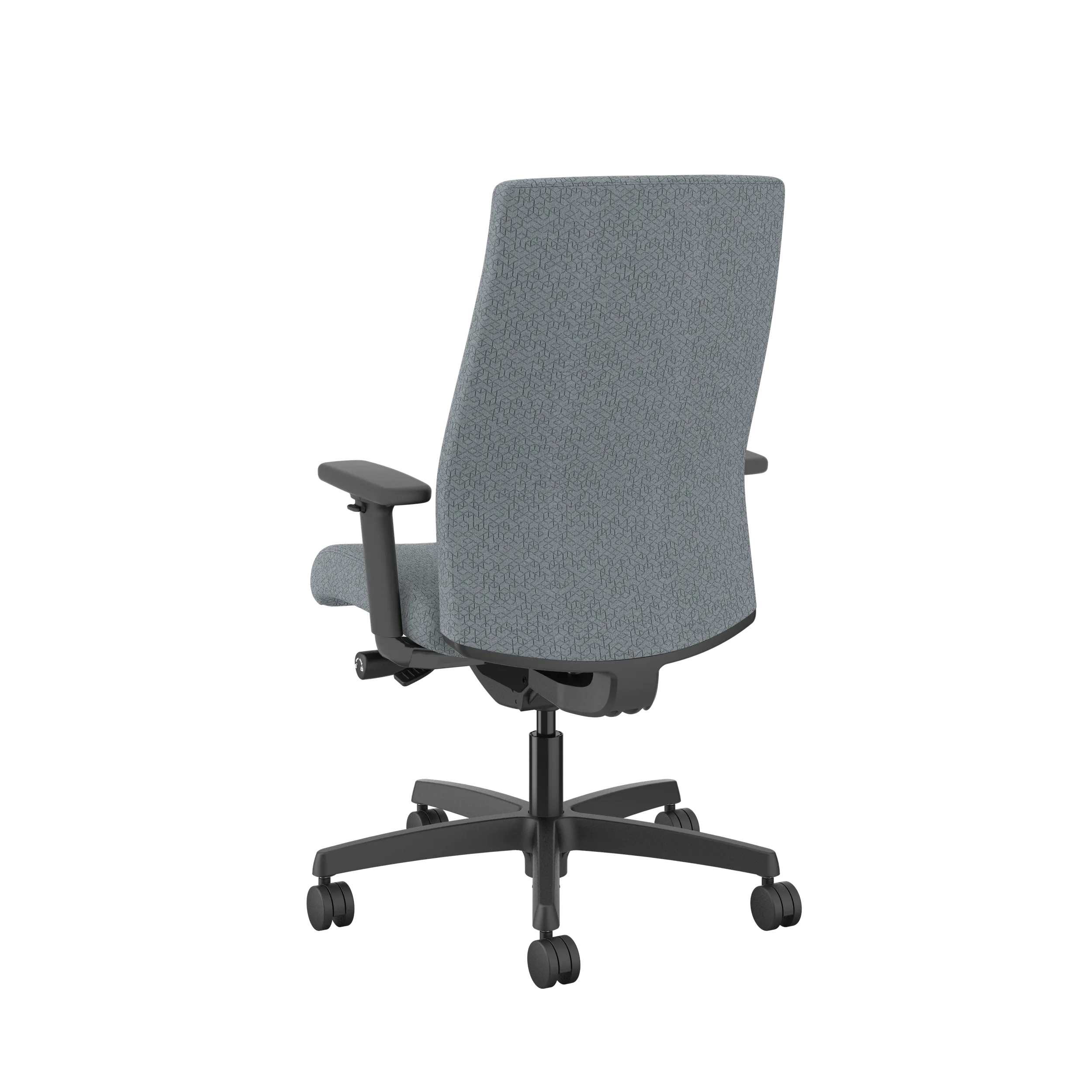 HON Ignition Upholstered Mid Back Office Chair - Ergonomic Mesh Task Chair with Adjustable Lumbar Support for Home & Office Workspace - Perfect for Long Hours of Computer Work and Video Conferencing