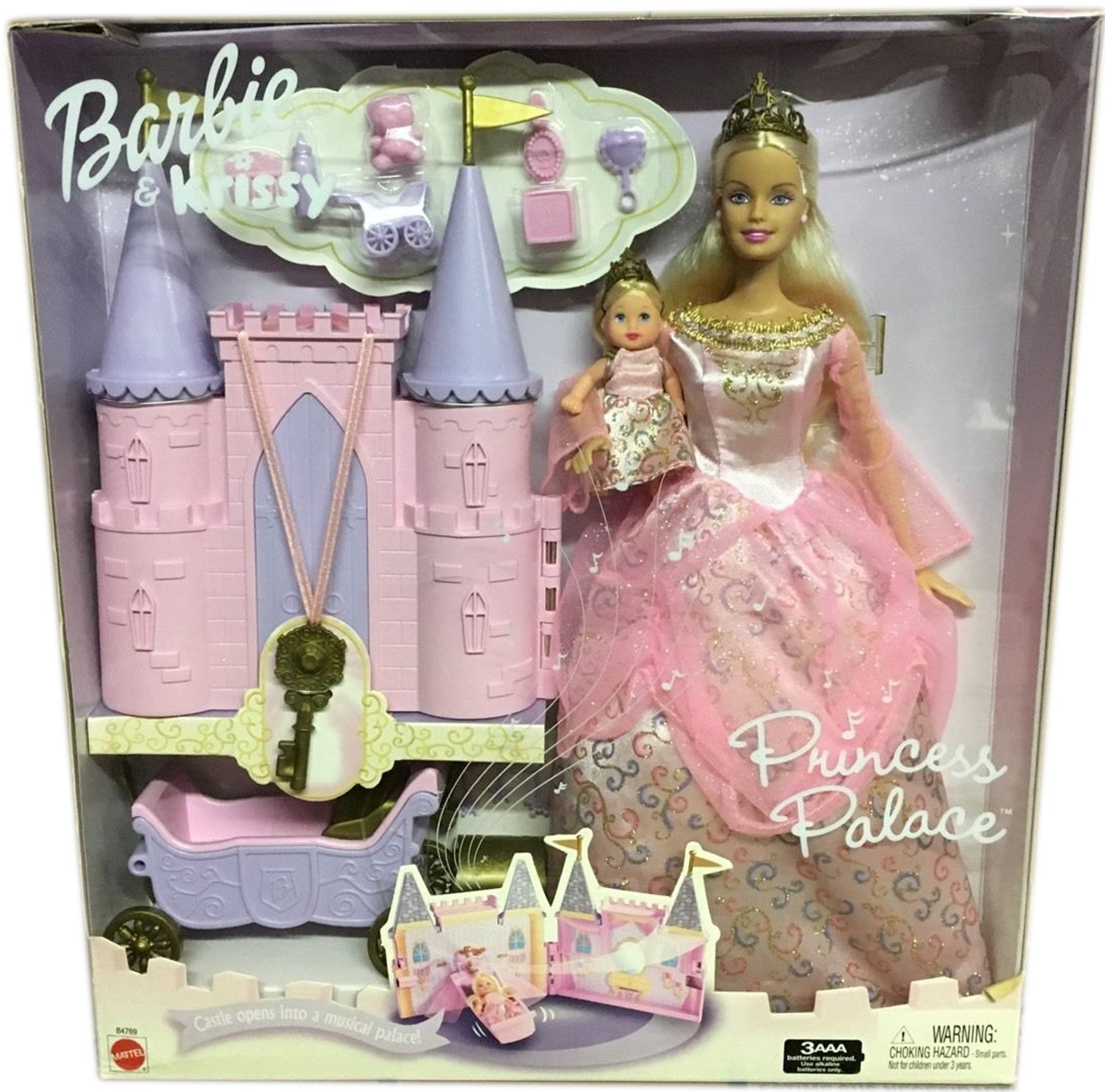 Barbie and Krissy Princess Palace Playset - Dream Dollhouse with Royal Accessories for Kids | Perfect for Imaginative Play, Birthday Gifts & Collectors