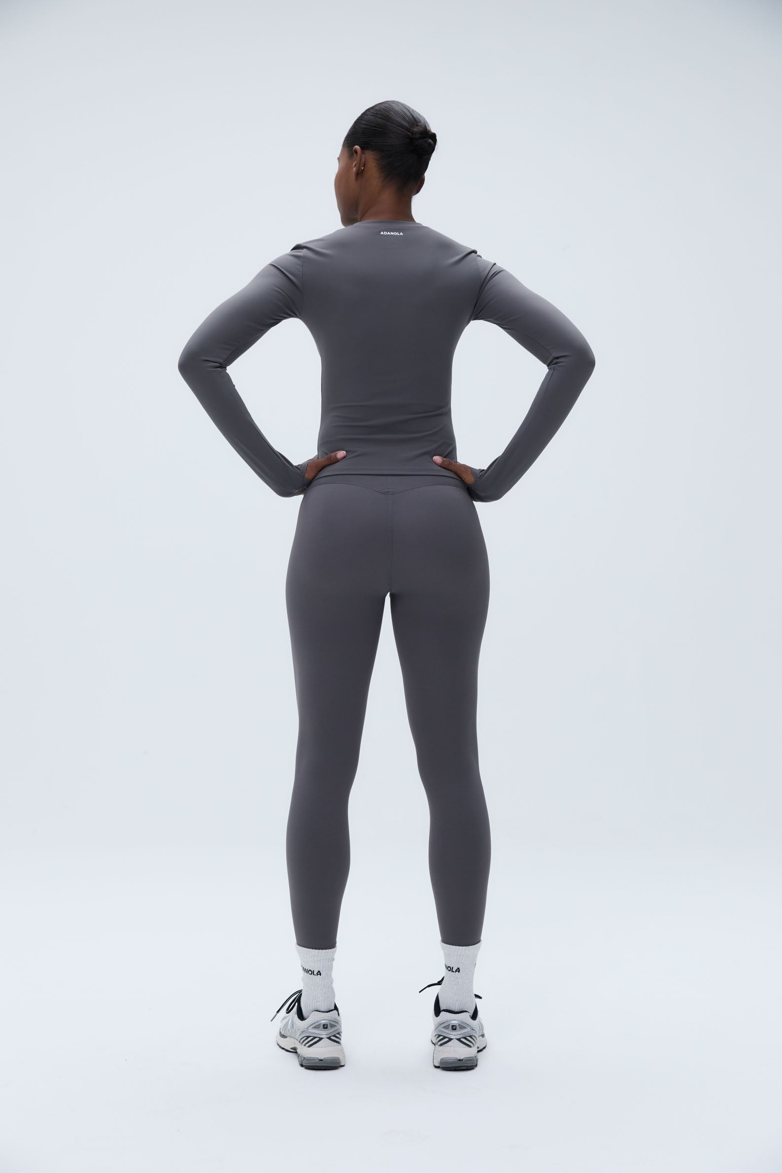 Ultimate Long Sleeve Top for Women - Soft Stretch Dark Grey Shirt - Perfect for Work, Casual & Layering