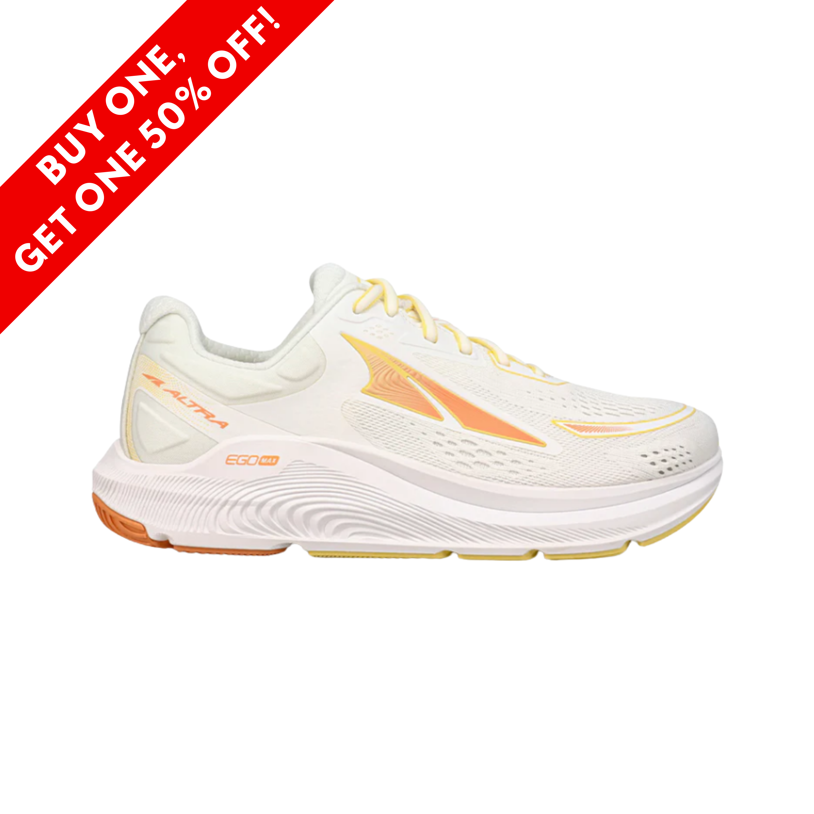 Women's Paradigm 6 Running Shoes - Yellow & White Colorway (Regular Width) | Lightweight Cushioned Sneakers for Jogging, Gym Workouts & Everyday Wear
