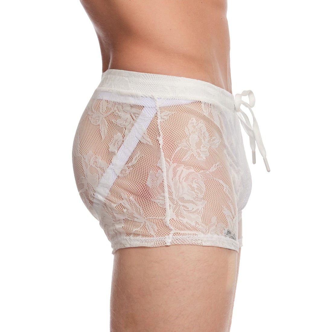 Elegant White Floral Lace Shorts for Women - Perfect for Summer Outfits, Beach Vacations & Casual Wear