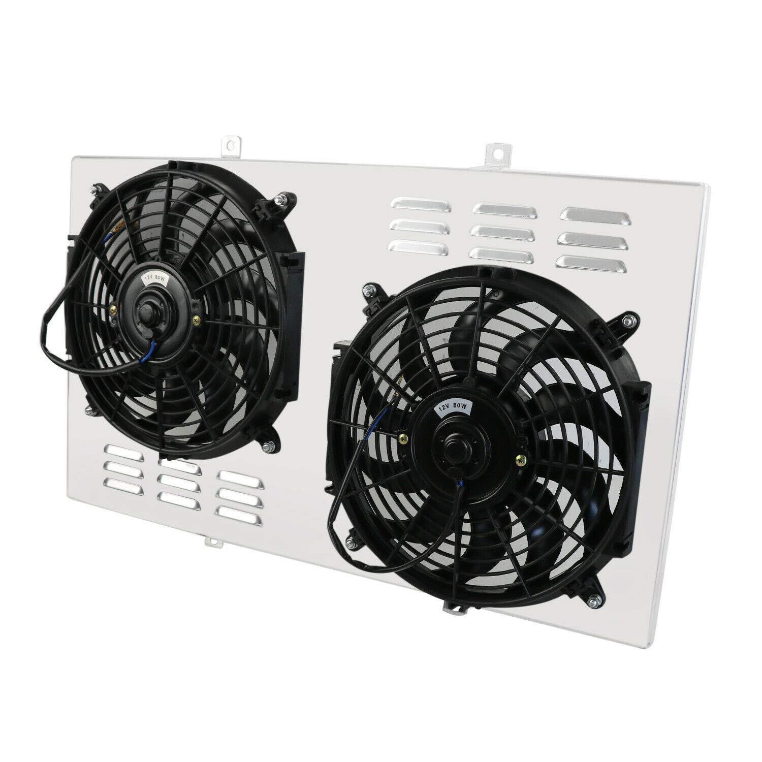 Aluminum Radiator Shroud Fan Kit for 1975-1979 Ford LTD II Ranchero Thunderbird Torino, Lincoln Mark V IV, Mercury Cougar Montego V8 Engine - High Performance Cooling Upgrade for Classic Car Restoration & Hot Rod Builds