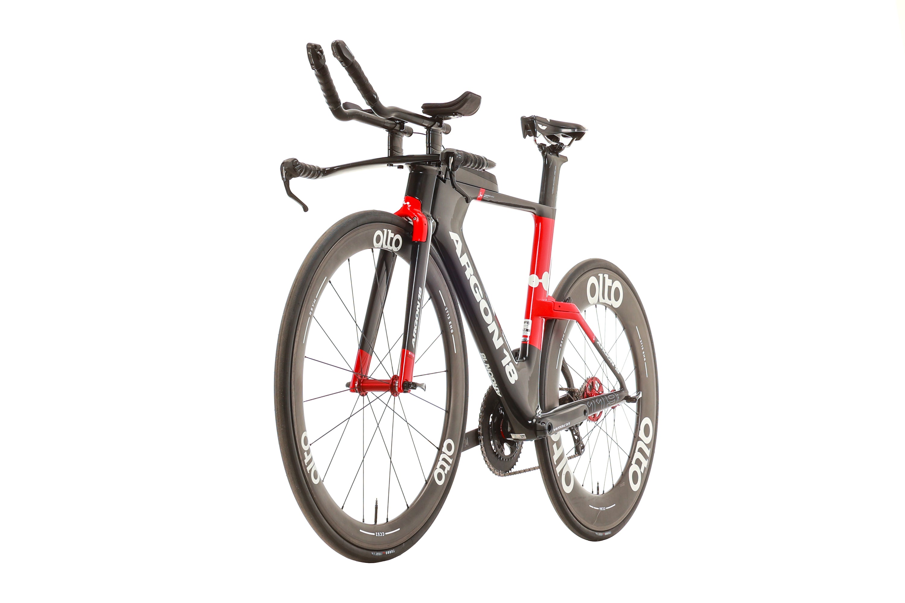 Argon 18 E-119 Tri Triathlon Bike - 2018 Model, Medium Size | High-Performance Carbon Frame for Competitive Triathlons & Endurance Racing