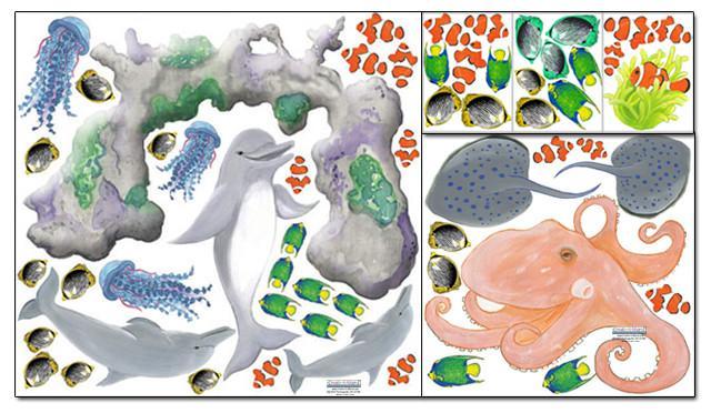 Magical Undersea Mural Kit for Kids - DIY Ocean Themed Wall Decoration | Perfect for Bedroom, Classroom & Playroom Decor