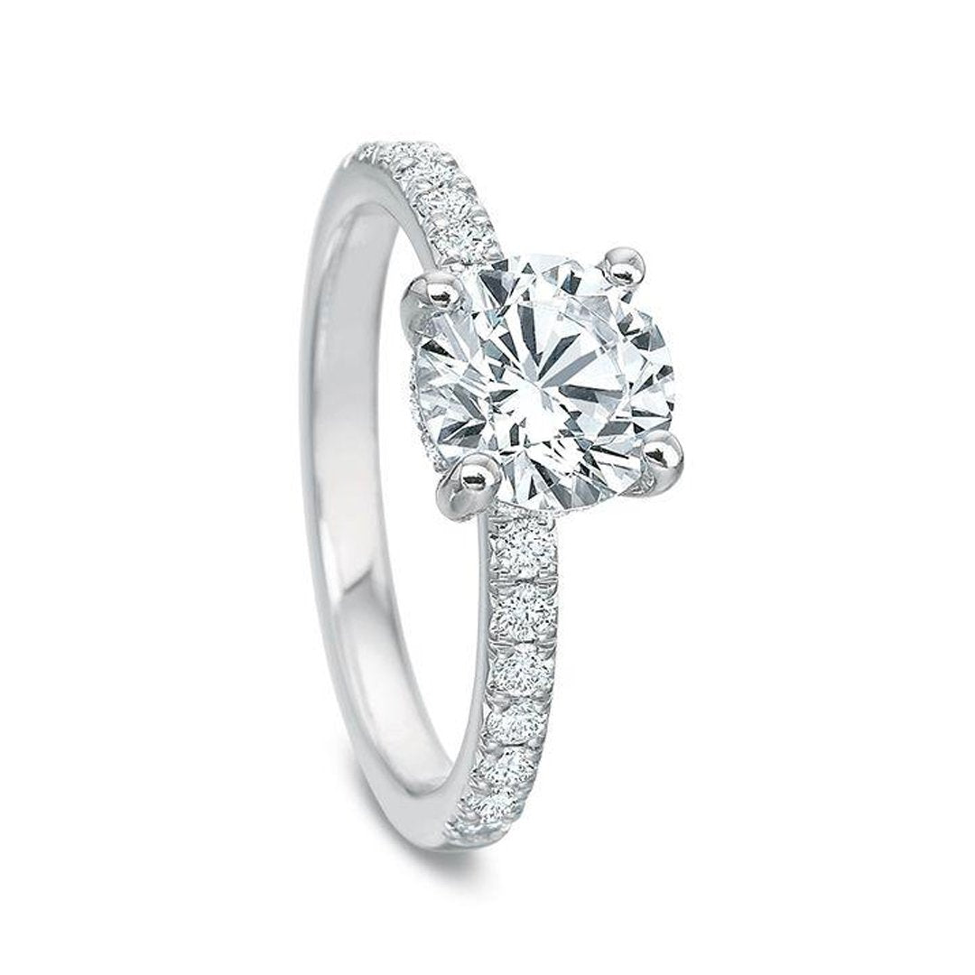 0.23 Carat Diamond Solitaire Engagement Ring for Women - Elegant Wedding Band, Proposal Jewelry Gift for Her - Perfect for Anniversaries, Valentine's Day & Special Occasions