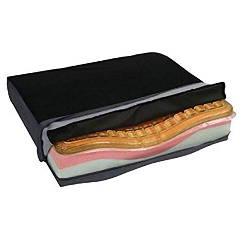 Orthopedic Coccyx Cushion with Checkerboard T-Gel Topper - 18