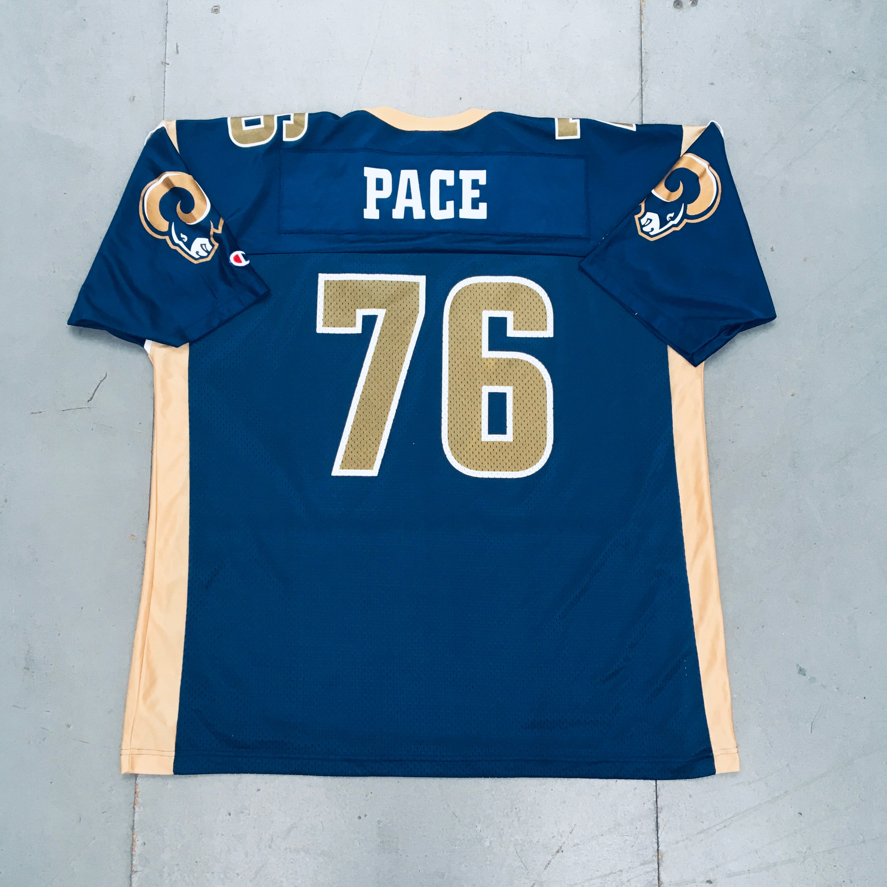 Orlando Pace St. Louis Rams 2000/01 NFL Jersey XL - Vintage Football Jersey for Fans, Collectors & Game Day Outfits