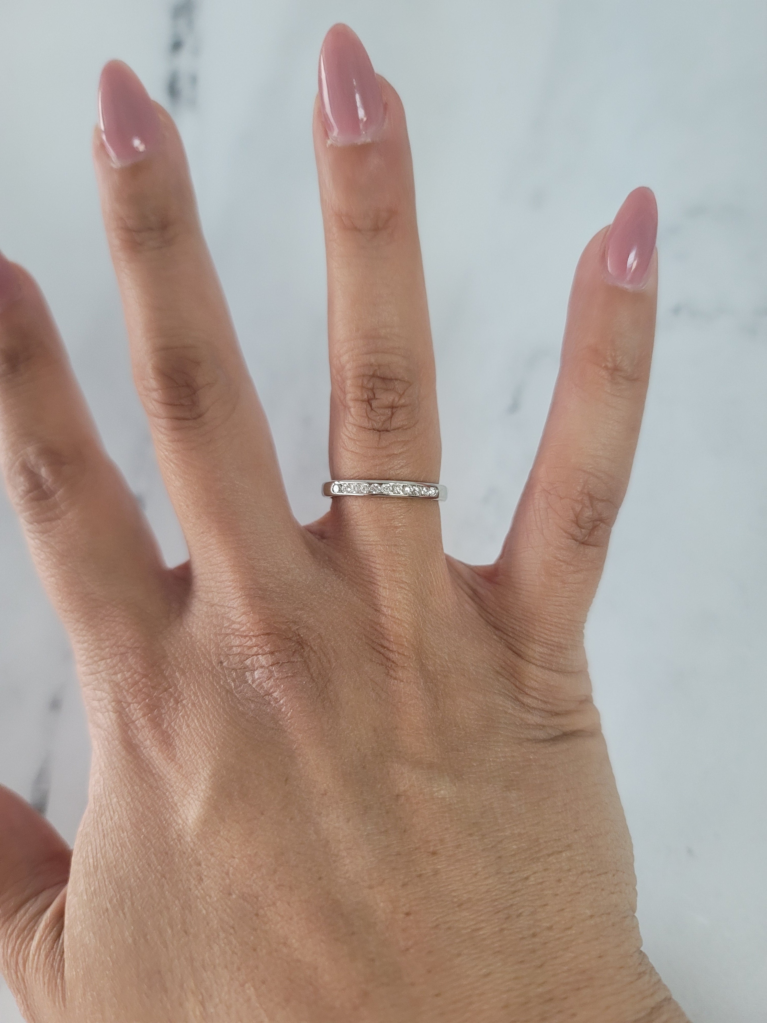 Channel Set Diamond Wedding Band - 0.25cttw 14K White Gold, Yellow Gold or Rose Gold - Perfect for Engagement Rings, Anniversary Gifts & Bridal Jewelry