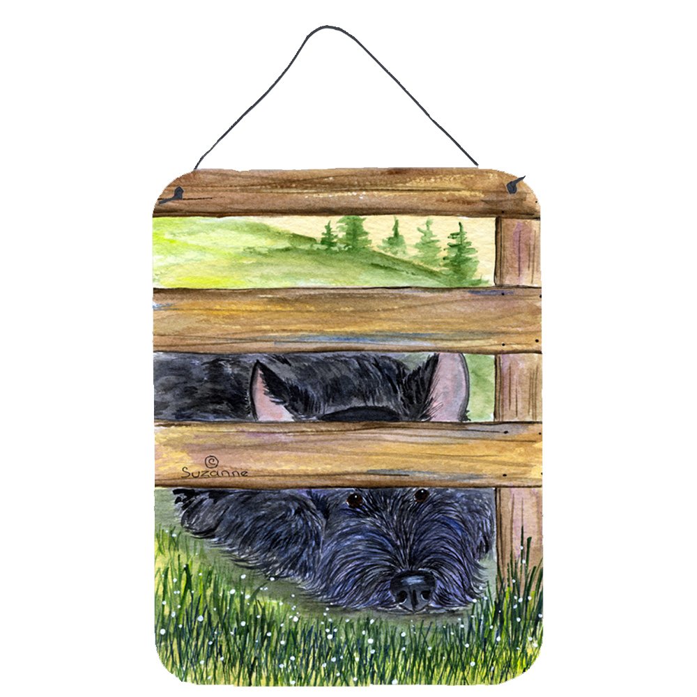 Scottish Terrier Metal Wall Art - 12x16 Aluminum Sign for Kitchen, Bar, Bathroom & Front Door Decor | Vintage Dog Themed Home Plaque | Indoor & Outdoor Hanging Prints | Perfect Gift for Pet Lovers