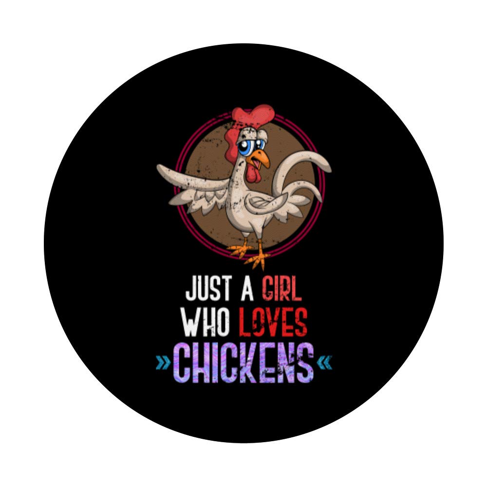 Farm Animal Chicken PopSockets PopGrip - Swappable Phone Grip for Women & Girls | Cute Farming Gift for Bird Lovers & Farmers | Perfect for Farm Life, Outdoor Work & Daily Phone Use