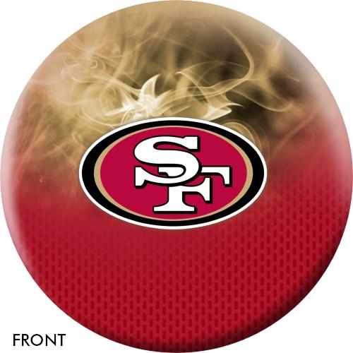 Official NFL San Francisco 49ers Bowling Ball - Team Logo Design for Football Fans | Perfect for League Nights, Birthday Gifts & Sports-Themed Parties