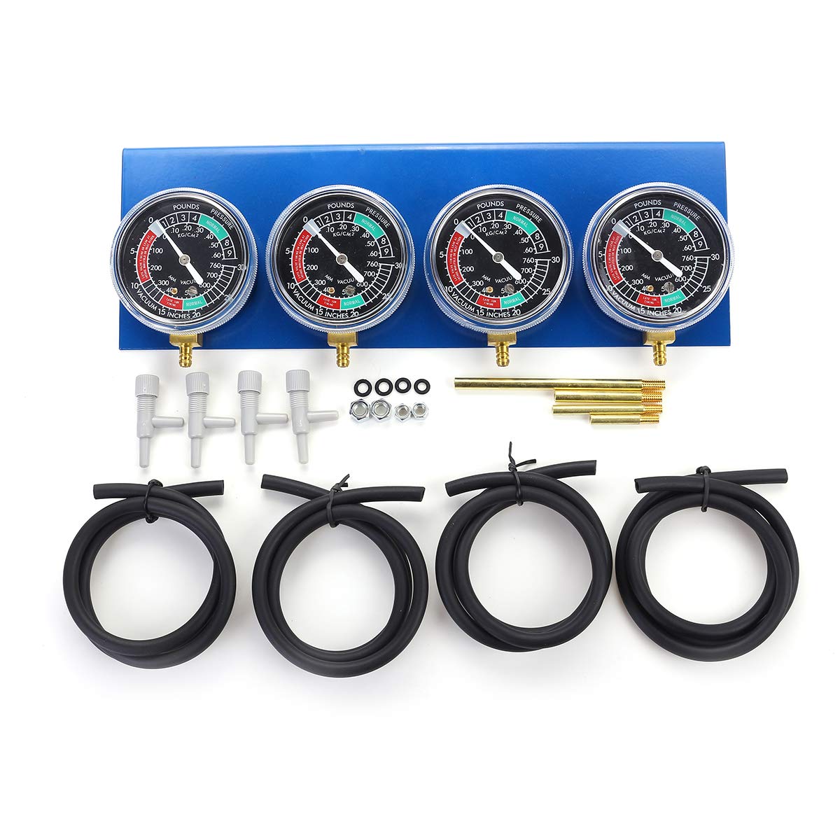 YONGYAO Motorcycle Carburetor Fuel Vacuum Balancer 4 Cylinder Carb Sync Tool Kit - Perfect for Motorcycle Tuning, Engine Maintenance & Performance Upgrades