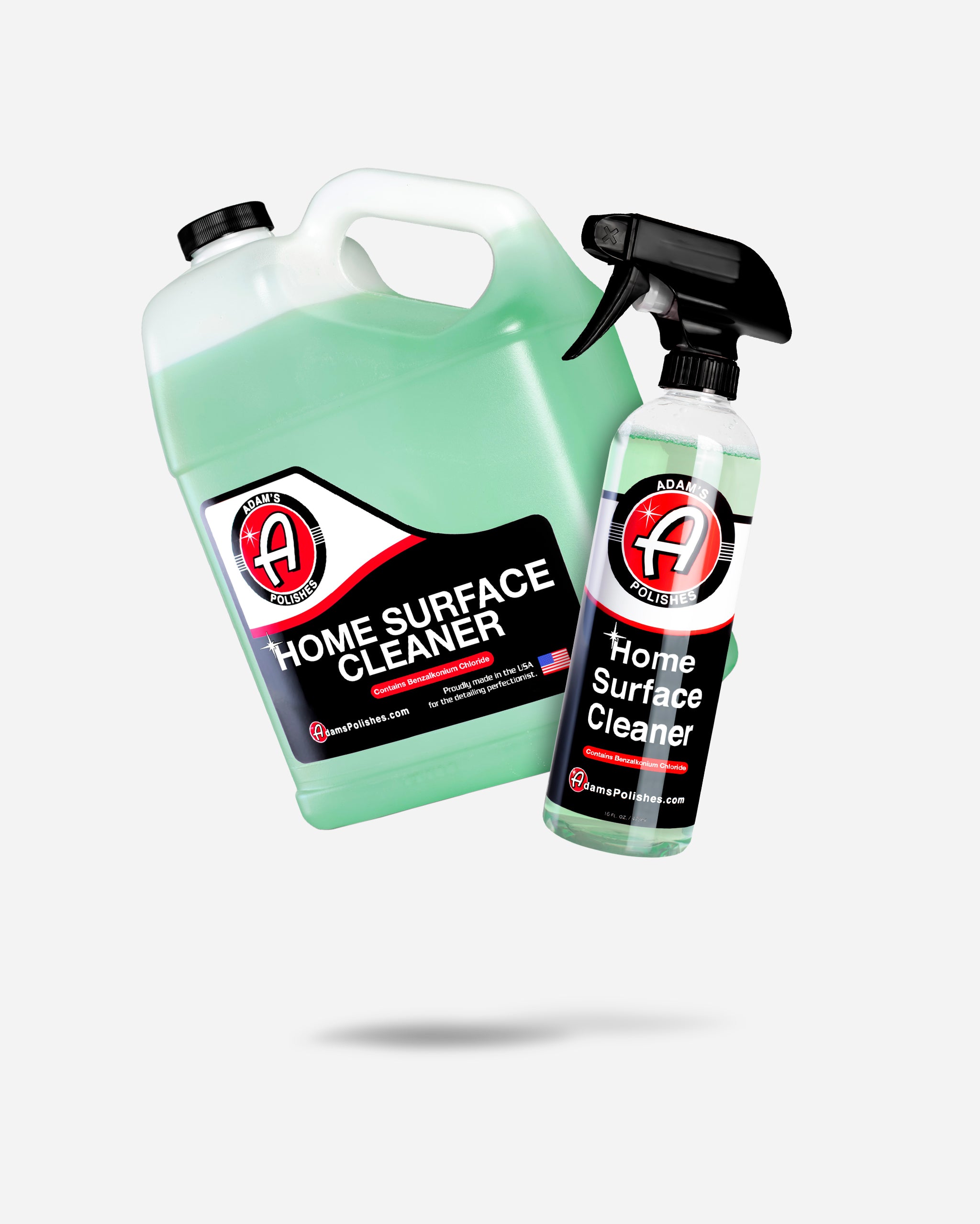 Adam's Home Surface Cleaner Gallon (128oz) with Free 16oz Refill - Multi-Purpose Cleaner for Kitchen, Bathroom, Floors & More | Safe for All Surfaces