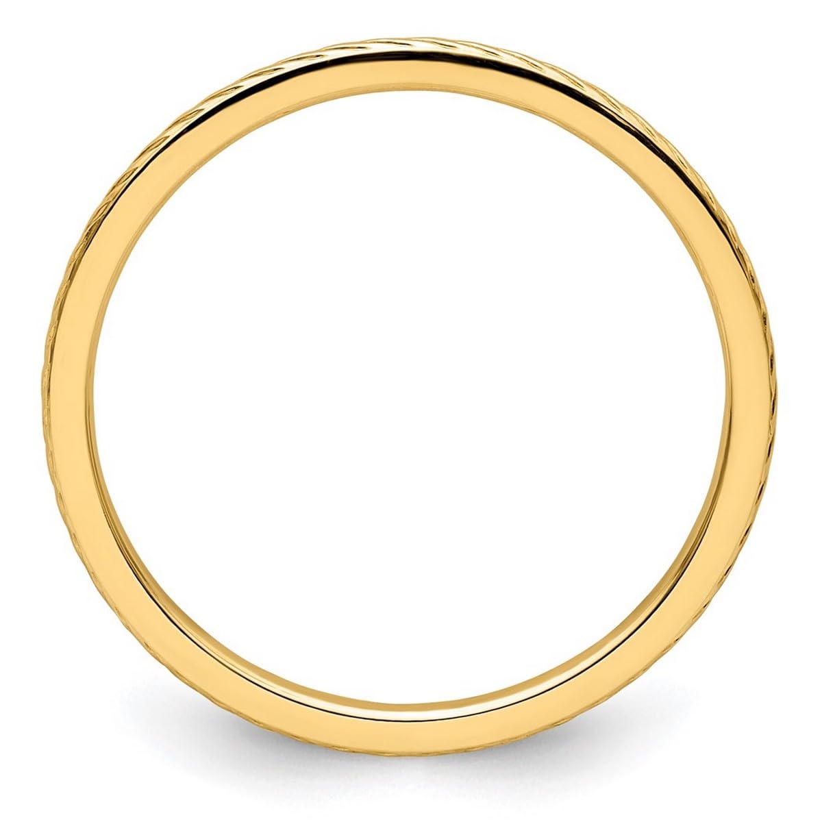 14K Gold Twisted Wire Stackable Band Ring for Women & Men - Rose, White & Yellow Gold | Multiple Sizes & Widths | Perfect for Layering, Gifts & Everyday Wear