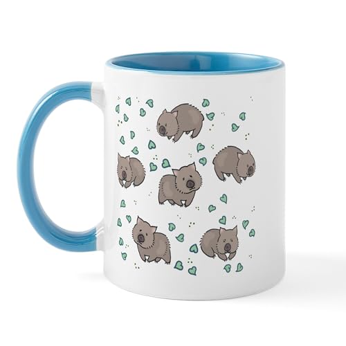 White/Blue Inside - Wombat Mugs