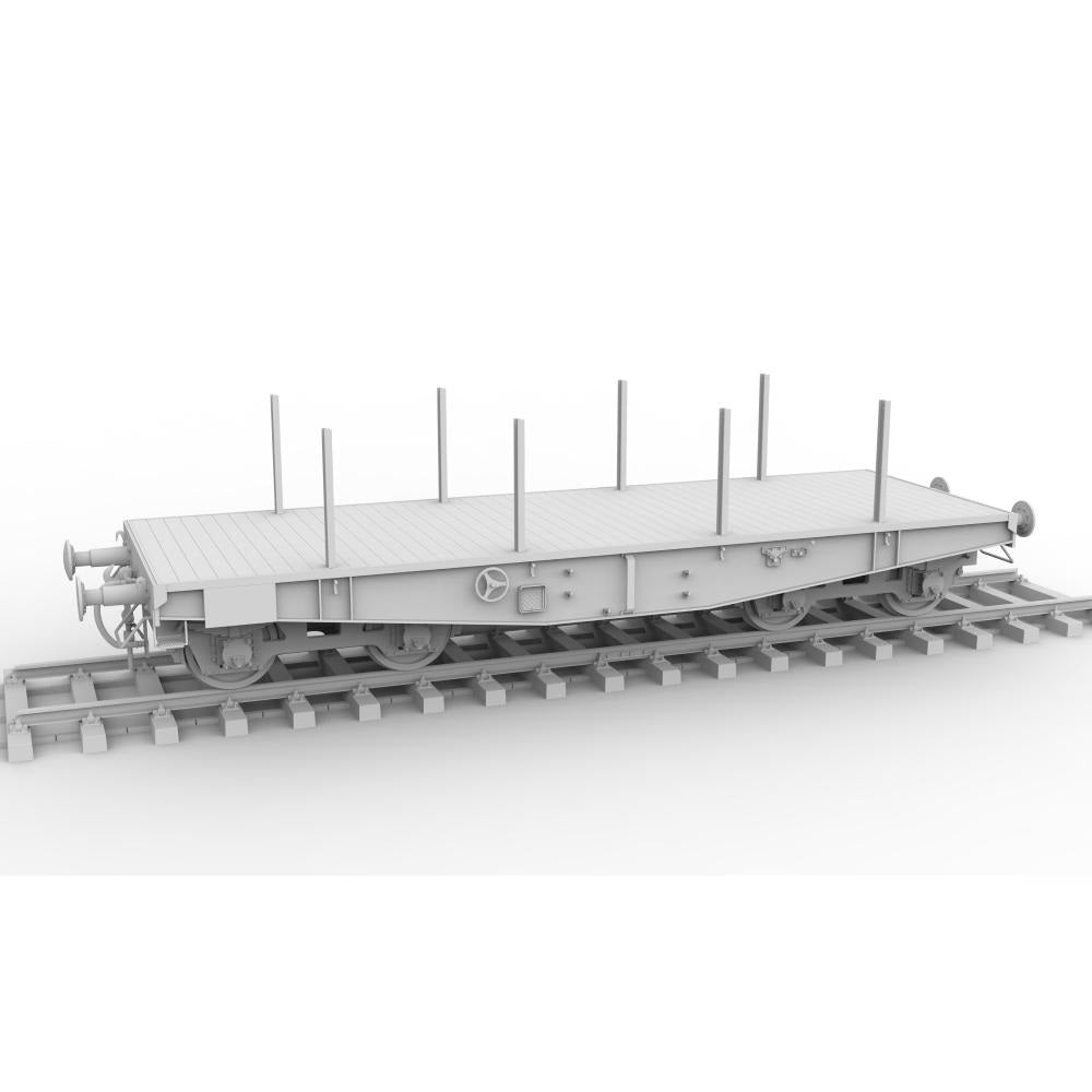 AK Interactive 35501 1/35 Scale Railway Schwerer Plattformwagen Tyme SSYS Model Kit - Perfect for WWII Military Dioramas and Train Enthusiasts