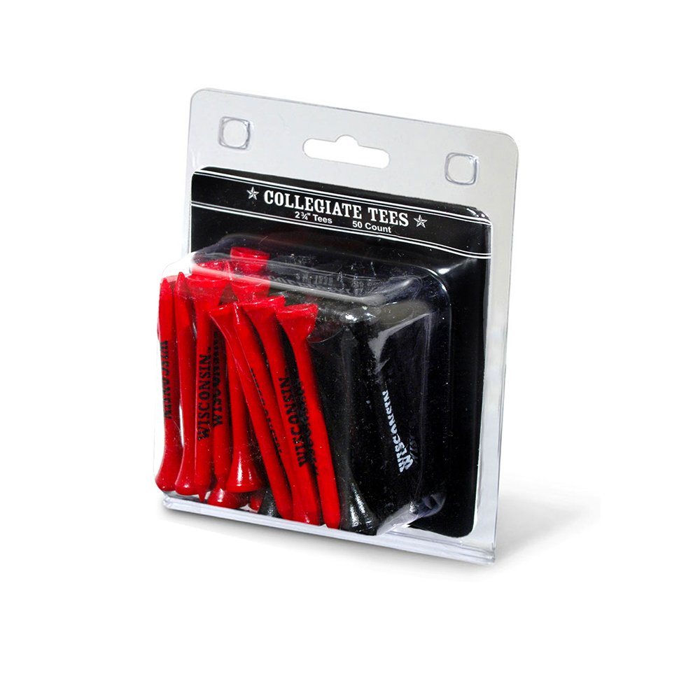 Team Golf NCAA Pack of 50 Golf Tees - Durable Plastic Golf Accessories for Driving Range & Course Play | Perfect for Practice & Tournaments