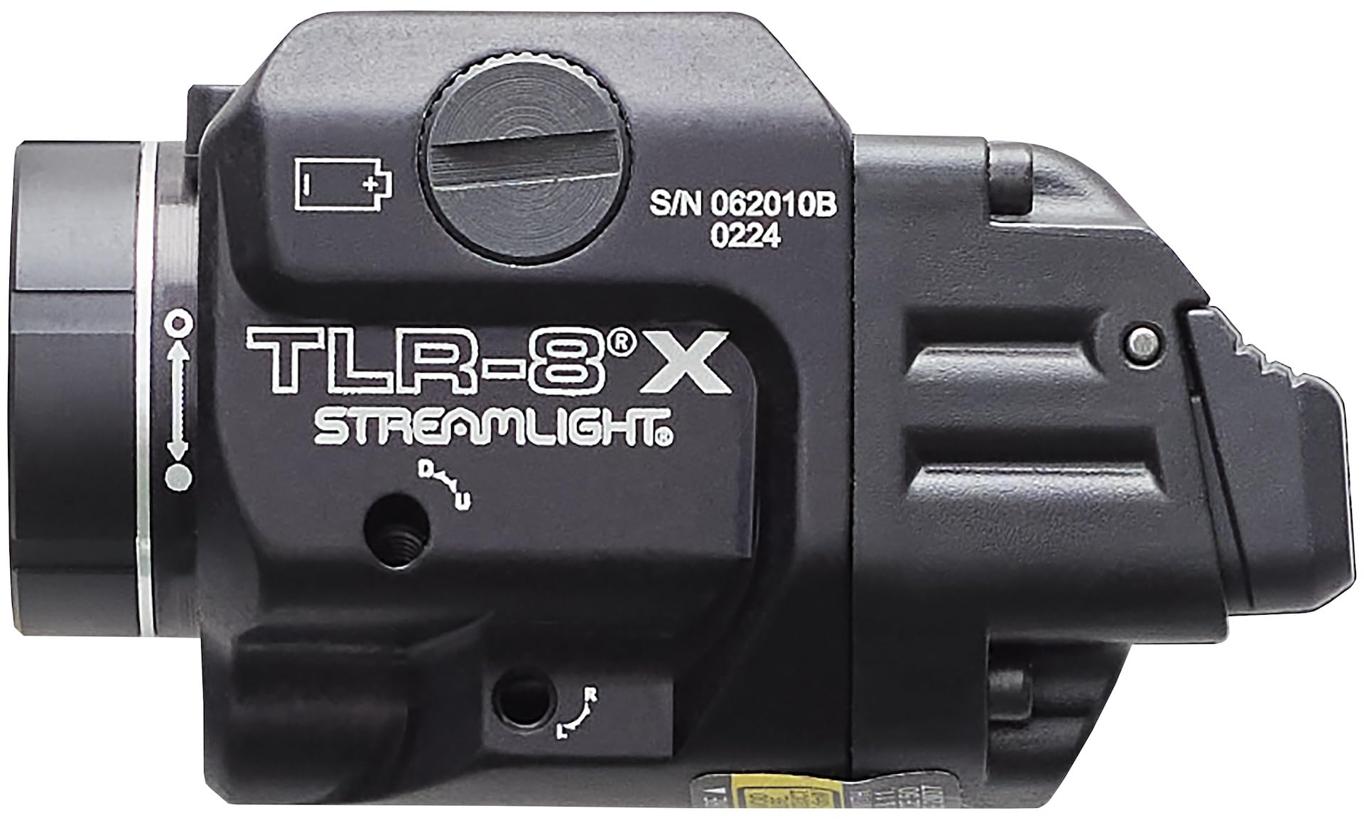 Streamlight 69414 TLR-8 X 500-Lumen Tactical Weapon Light with Red Laser - Compatible with Glock, SIG Sauer & More | Includes Mounting Kit & Keys for Handguns | Perfect for Home Defense, Law Enforcement & Tactical Training
