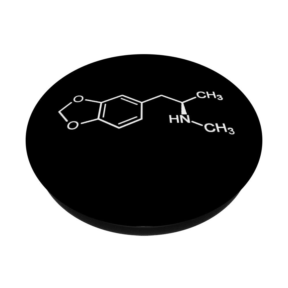 MDMA Ecstasy Molecule Design PopGrip: Swappable Phone & Tablet Grip for EDM Raves, Molly Enthusiasts, and Music Festival Accessories