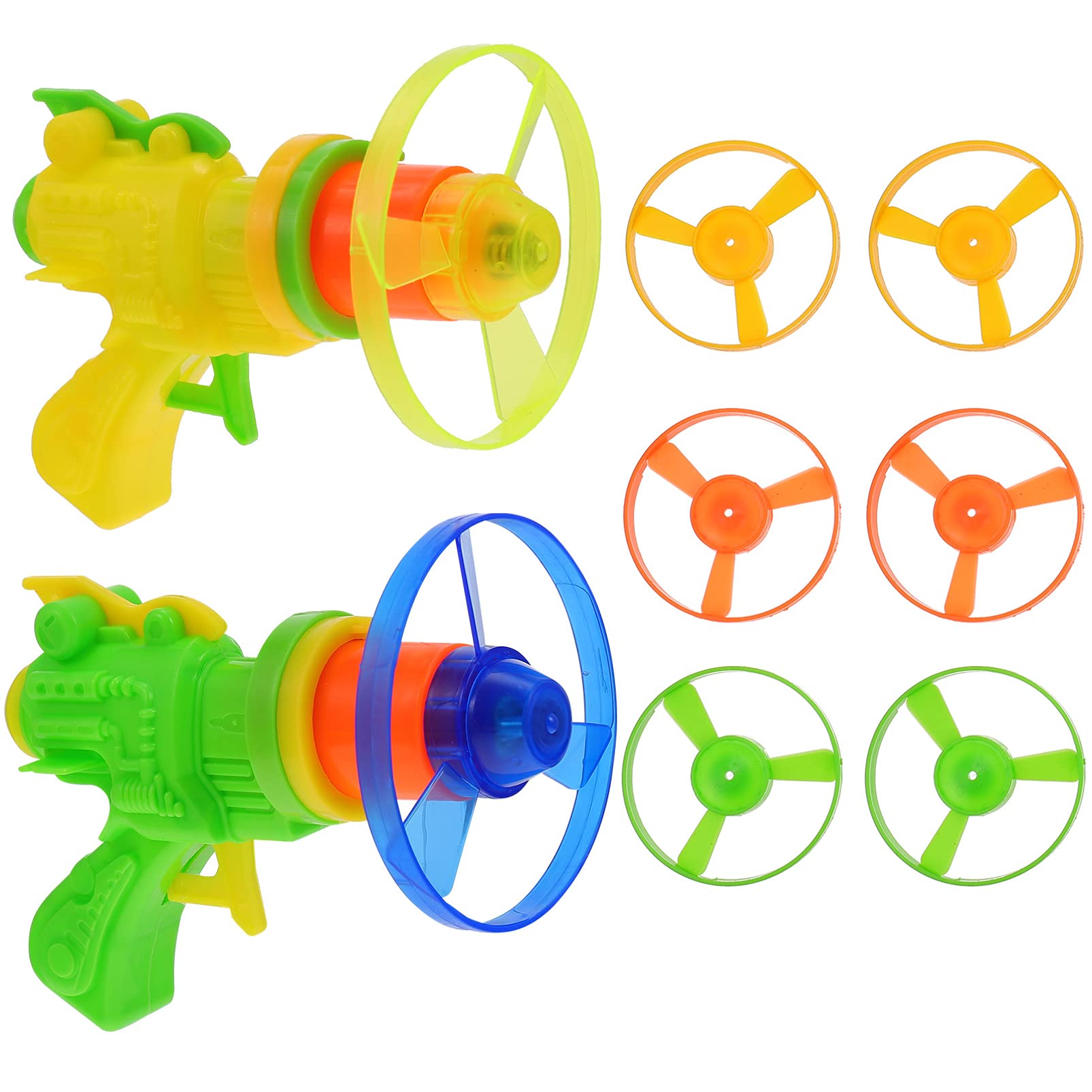 TOYANDONA 1 Set LED Flying Disc Launcher Toy - Super Saucer Spinning Shooter for Kids, Outdoor & Indoor Play, Birthday Gifts, Park & Backyard Games