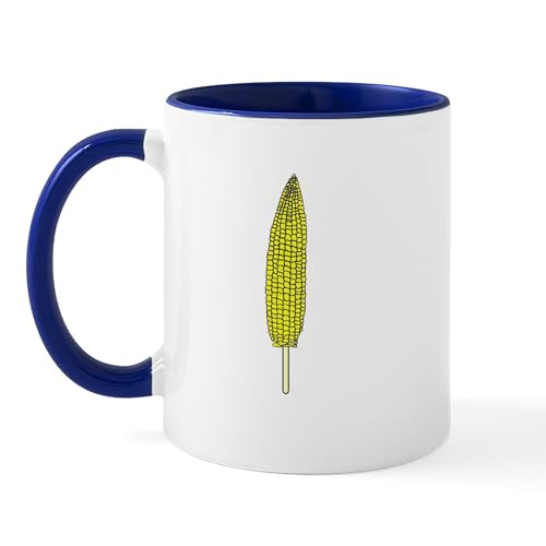 White/Navy Inside - Corn On A Stick Mug