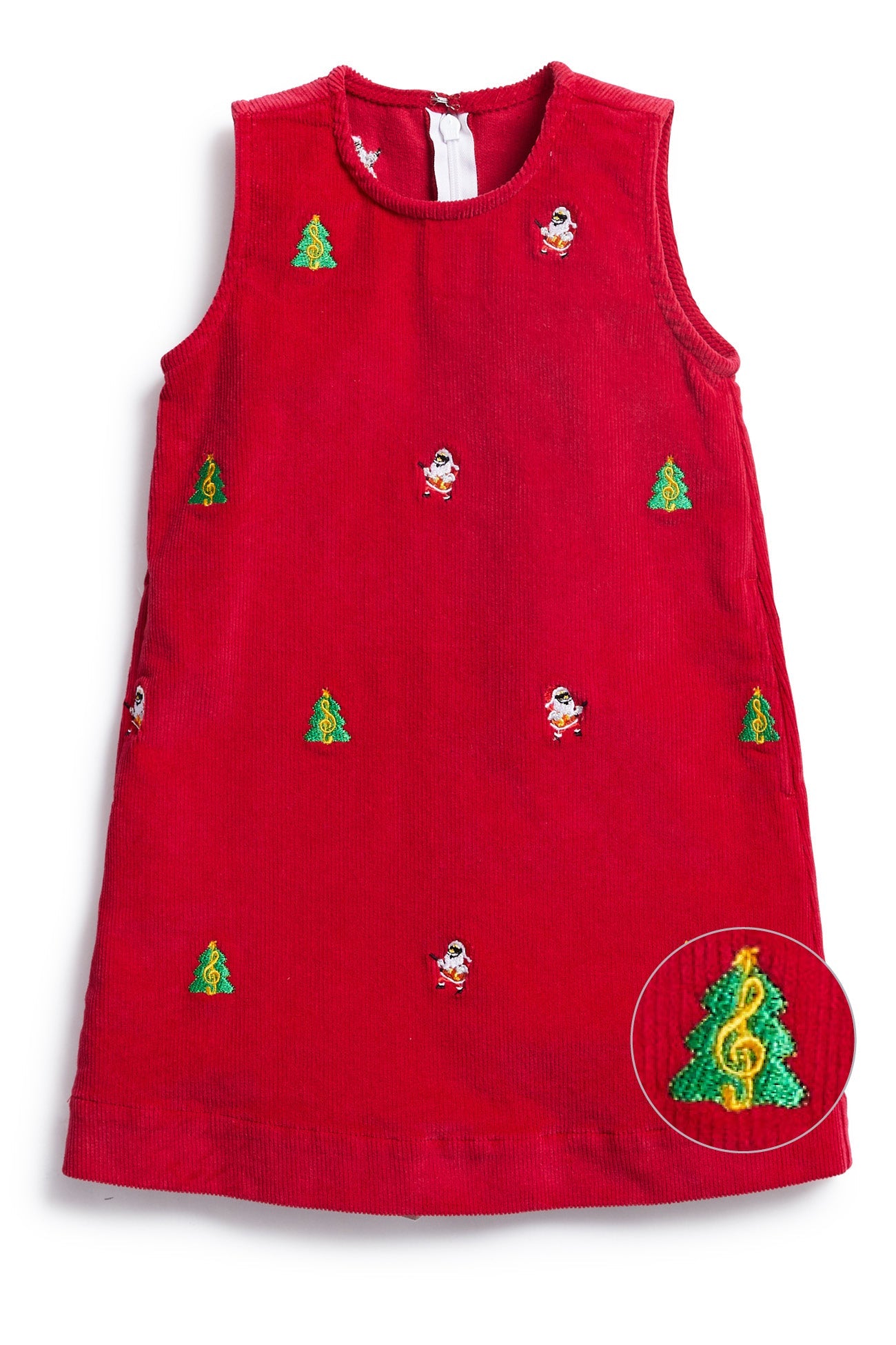 Girls Corduroy Shift Dress - Crimson Red Christmas Holiday Party Outfit for Kids - Perfect for Festive Gatherings, Family Photos & Holiday Events