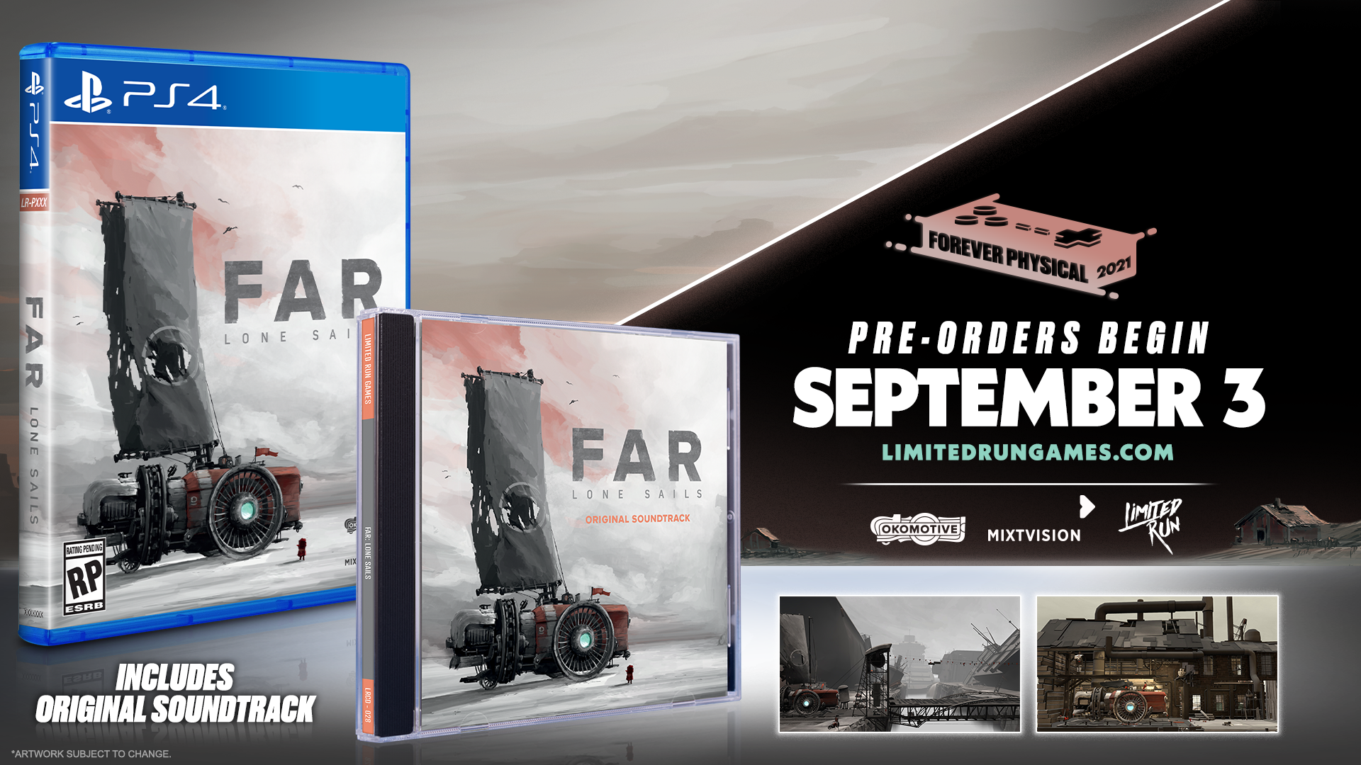 Limited Edition FAR: Lone Sails Soundtrack Bundle for PS4 - Collector's Item for Gaming Enthusiasts | Perfect for Game Music Lovers and PS4 Collectors