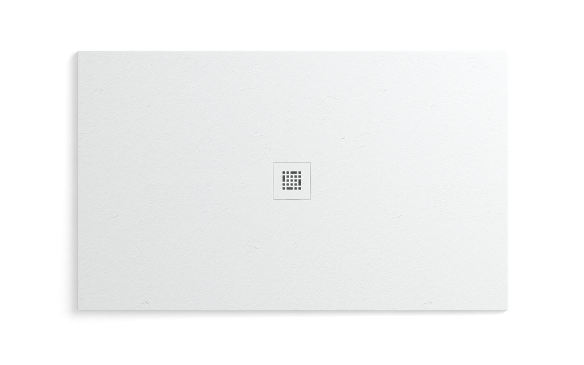 Fiora Quadro 60x36 Inch Shower Base - White, Black, Cappuccino & Cement Colors - Perfect for Modern Bathroom Renovations and Spa-Like Showers