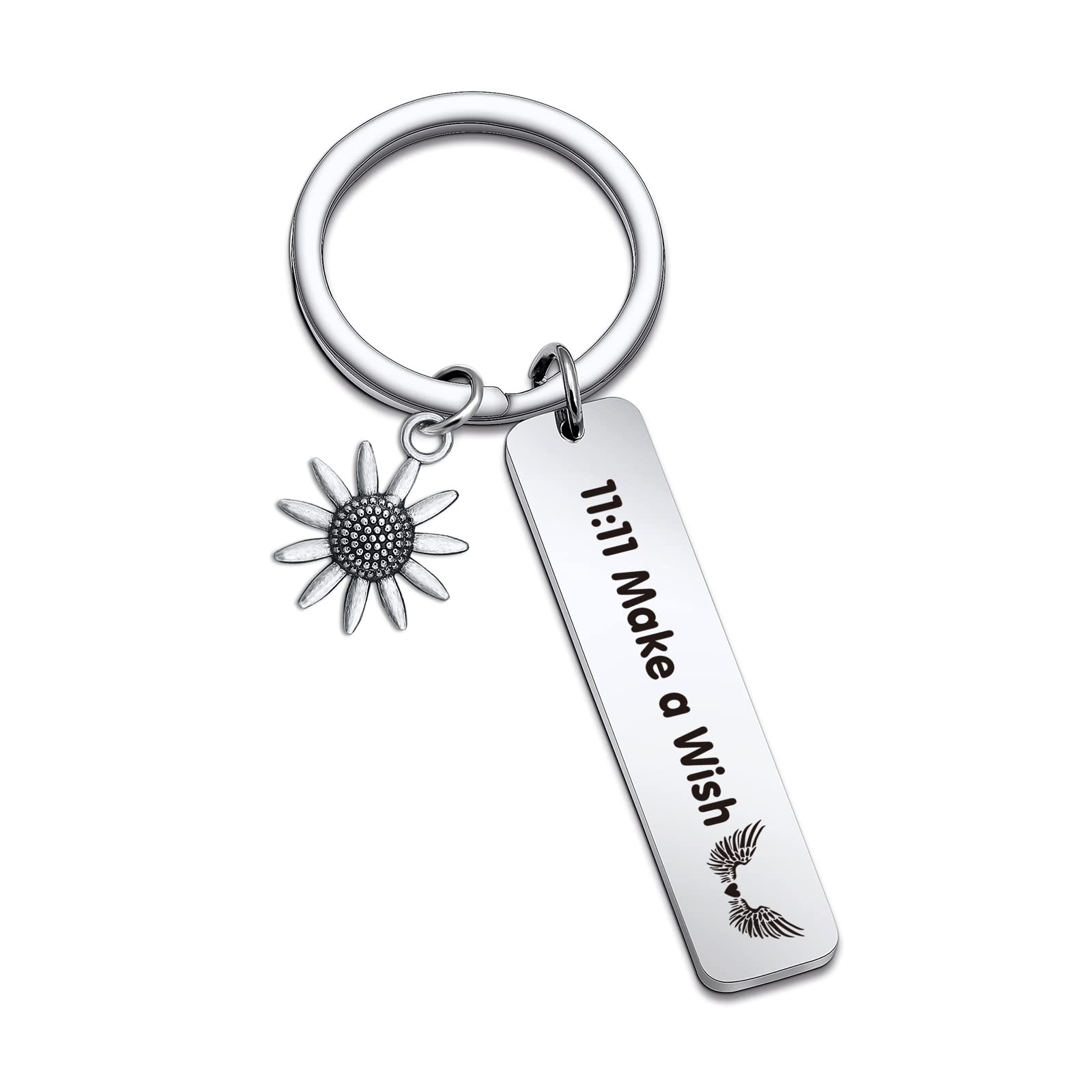 NOTHERS RSZOTW 11:11 Couple Keychain - Wing Wishing Jewelry for Couples, Spiritual Gift for Mother, Good Luck Charm for Love & Relationships | Perfect Anniversary Gift, Valentine's Day Present & Spiritual Keepsake
