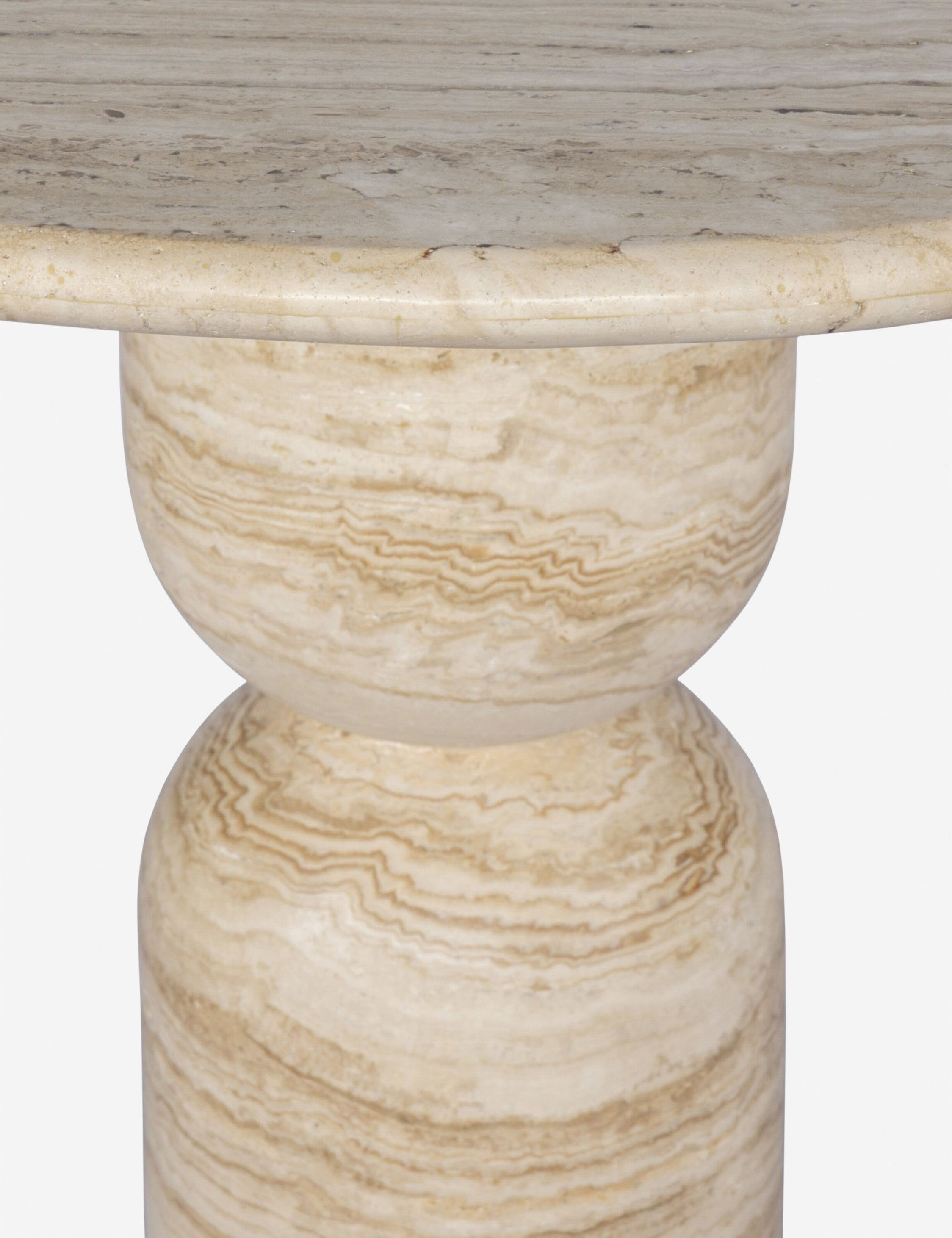 Amber Lewis x Four Hands Figueroa Round Dining Table - Modern Farmhouse Style for Kitchen, Dining Room & Small Space Gatherings