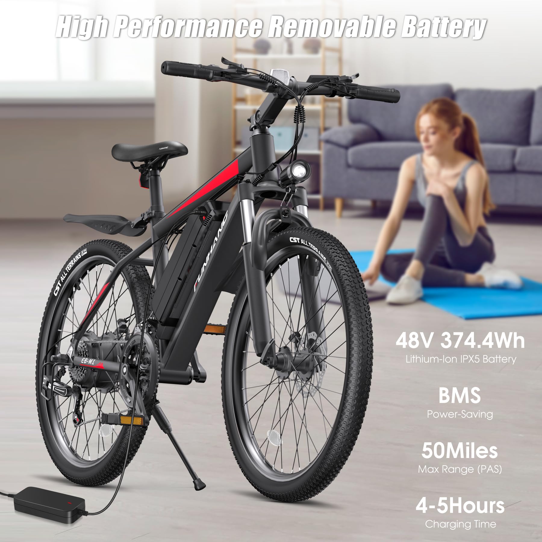 1000W Electric Bike for Adults - 26