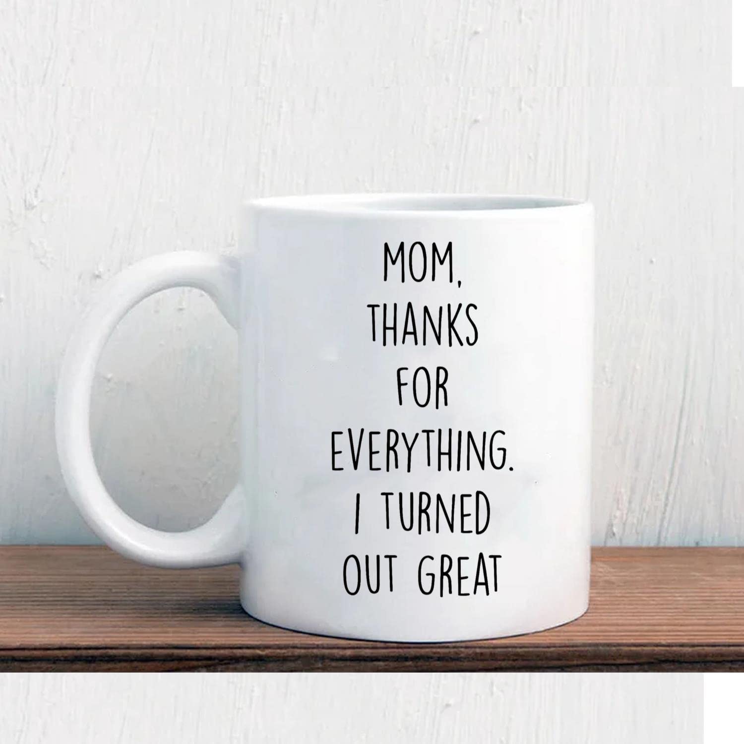 Uala Rogo 11Oz White Coffee Mug - Funny Sarcastic Gift for Mom, Birthday & Mother's Day Present from Daughter, Ceramic Tea Cup with Humorous Quote - Perfect for Coffee, Tea & Hot Chocolate at Home or Office