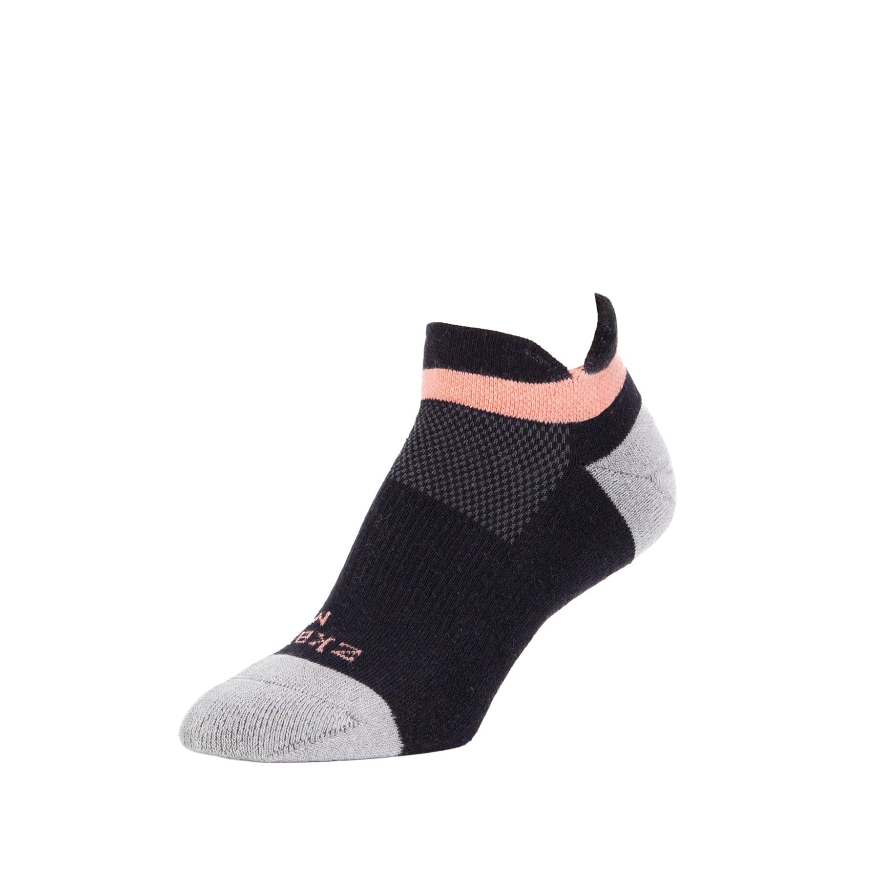 Ascent Cushioned Organic Cotton Heel Tab Shortie Socks - Black | Comfortable No-Show Socks for Women & Men | Perfect for Sneakers, Loafers & Casual Shoes