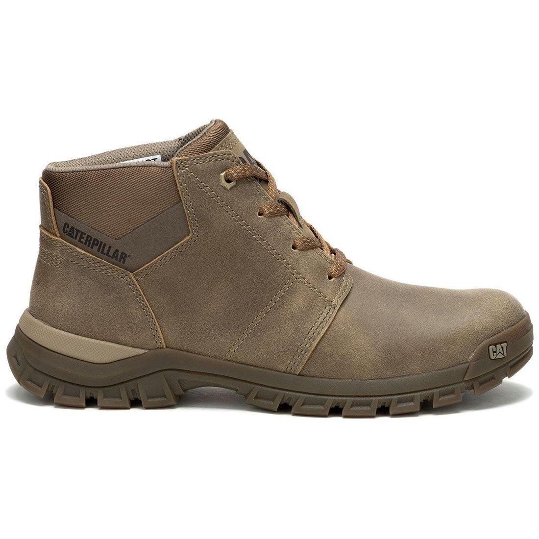Threshold Men's Soft Toe Chukka Work Boots - Comfortable Brown Leather Casual & Work Shoes for Construction, Hiking & Outdoor Activities