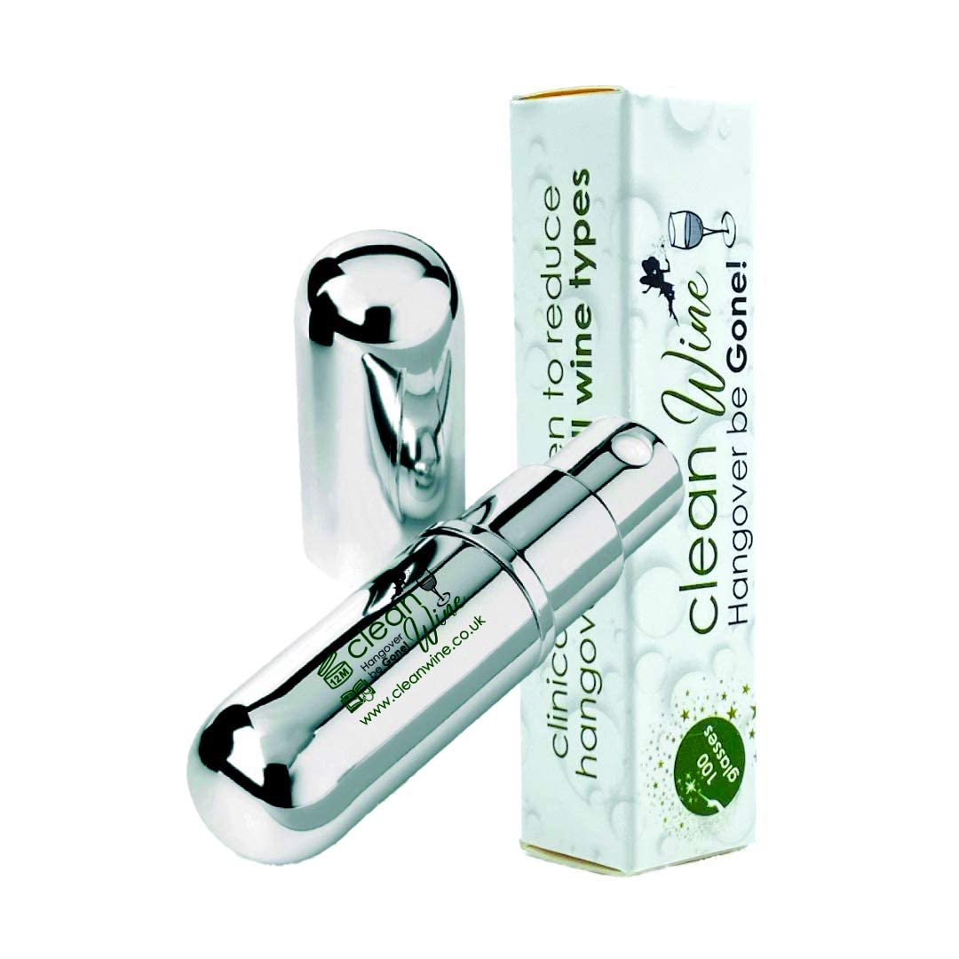 Organic Wine Sulfite Remover Spray | Clinically Proven Hangover Prevention | Wine Accessory Gift Set for Wine Lovers | Perfect for Parties, Gifts & Healthy Drinking