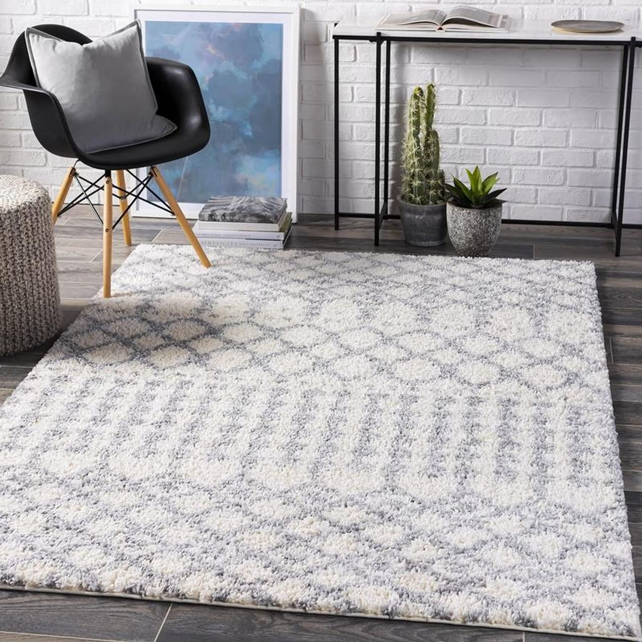 Mark&Day 5x7 Giessen Shag Area Rug - Soft Camel Brown/Beige Carpet for Living Room, Bedroom, Kitchen - Perfect for Cozy Home Decor (5'3