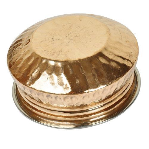 2-Piece Copper Stainless Steel Tableware Set - 5-Inch Indian Food Serving Bowls for Curry, Rice & Traditional Meals - Elegant Dinnerware for Home & Restaurant Use
