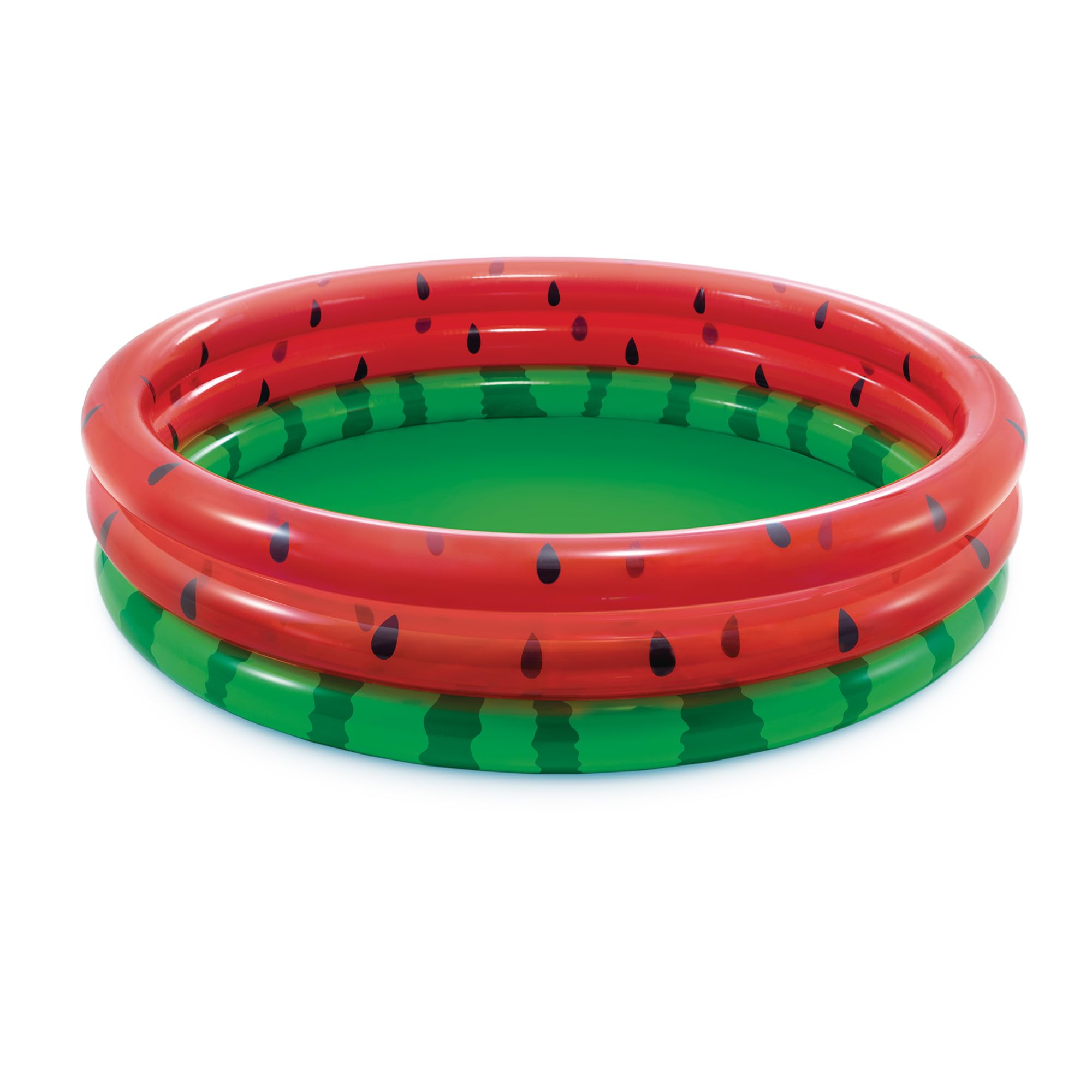 Intex 66-Inch Round Inflatable Outdoor Kids Swimming Pool - Watermelon Design for Ages 2+ - Perfect for Backyard Fun, Summer Parties, and Family Gatherings