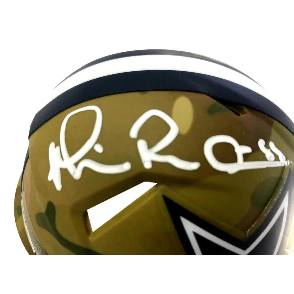 Michael Irvin Autographed Dallas Cowboys Camo Mini Helmet with JSA COA - Perfect for NFL Fans, Collectors & Sports Memorabilia Displays