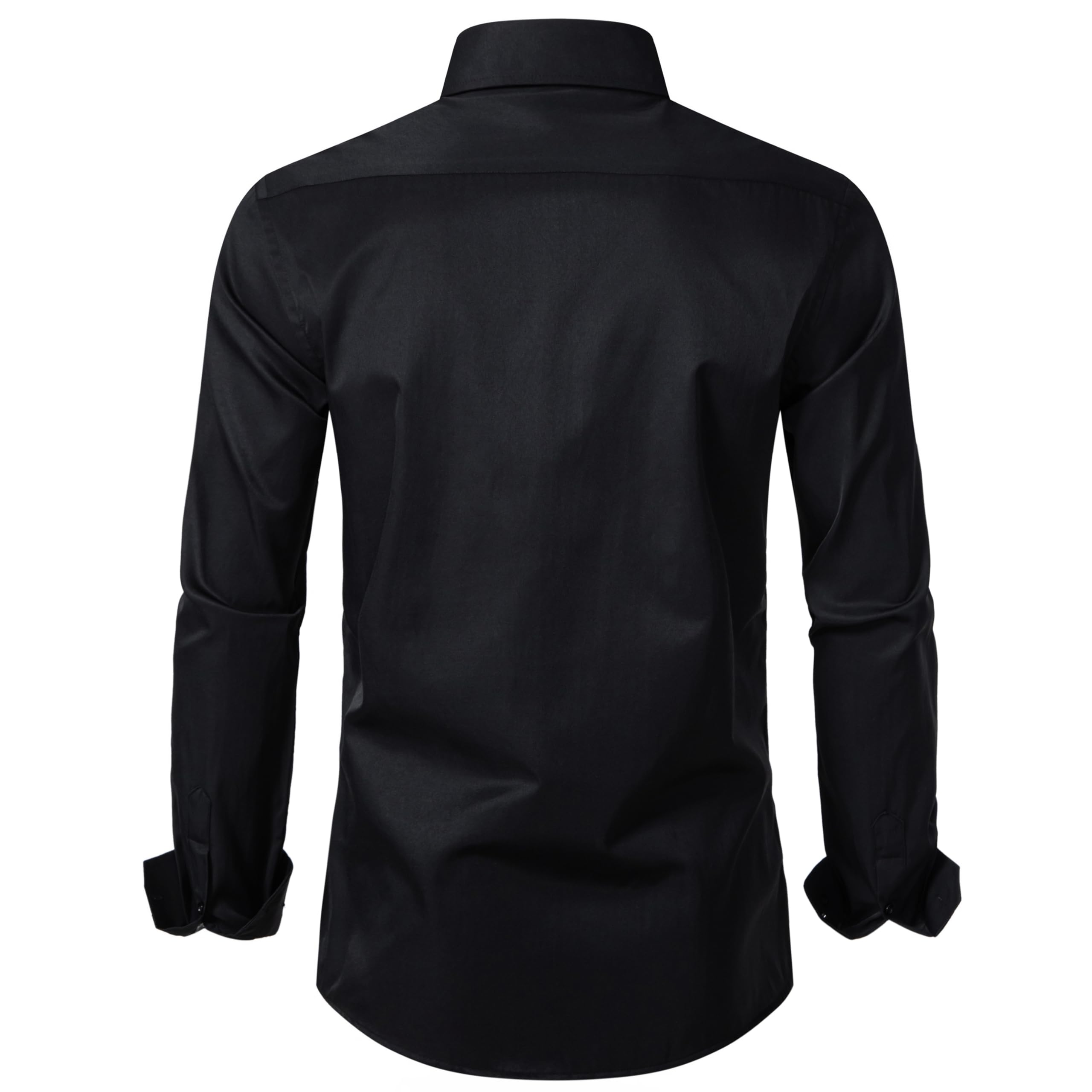 BEILU Men's Slim Fit Stretch Dress Shirts - Formal Long Sleeve Button Down Shirts for Business, Office & Special Occasions