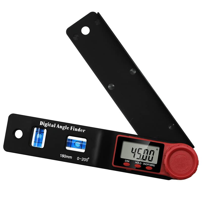 **Digital Protractor Angle Finder - 360° Electronic Inclinometer with Magnetic Base for Precise Slope & Level Measurement - Perfect for Woodworking, Construction & DIY Projects**
