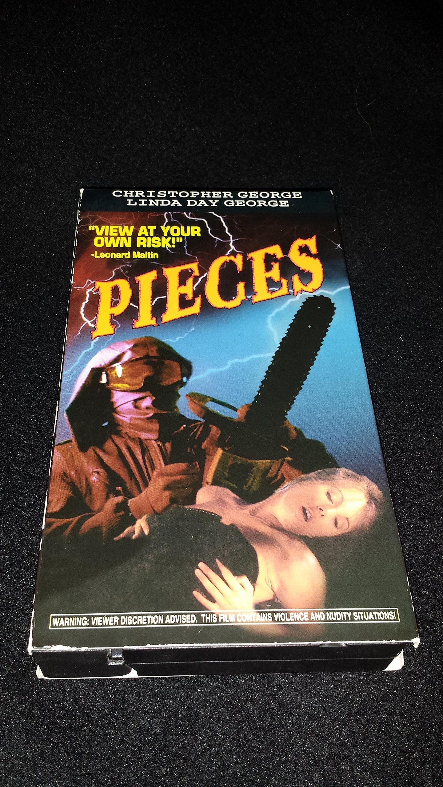 Pieces [VHS] - Classic Horror Movie for Collectors & Film Enthusiasts - Perfect for Halloween Movie Nights & Retro Film Screenings