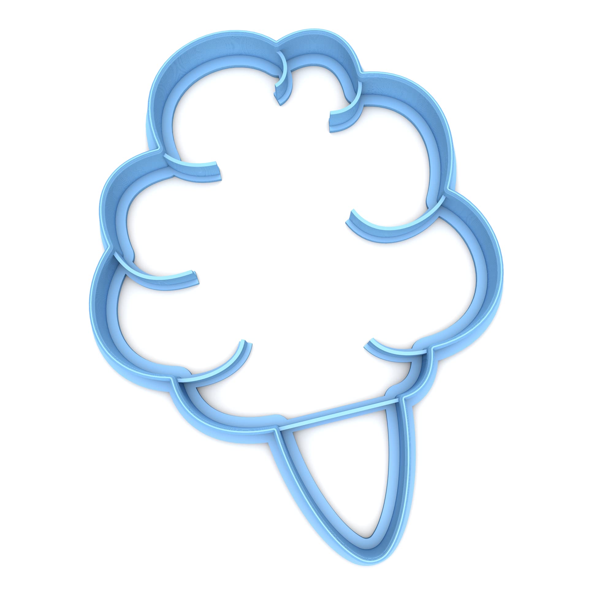 Sweet Prints Inc Cotton Candy Cookie Cutter - 6 Inch Stainless Steel Baking Tool for Sugar Cookies, Cupcakes & Desserts | Dishwasher Safe | Perfect for Birthday Parties, Baby Showers & Holiday Baking