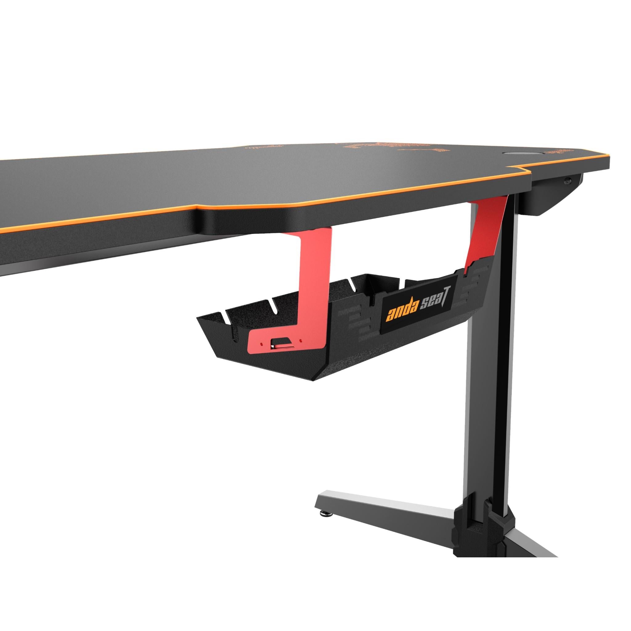 Anda Seat Eagle 2 Lighting Gaming Desk - Ergonomic LED RGB Computer Desk for PC Gamers & Streamers - Perfect for Esports, Home Office & Gaming Setup
